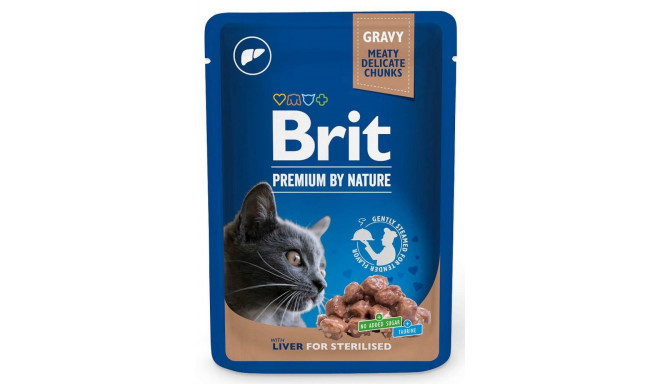 BRIT Premium Cat Liver Sterilised - wet cat food - 100g