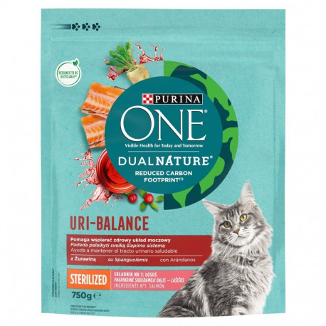 PURINA Dual Nature Uri-Balance steriliseeritud kuiv kassitoit 750 g