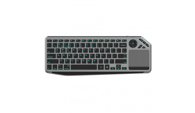 Techly ICTB9801TB universaalne RF juhtmevaba + Bluetooth QWERTY US inglise must klaviatuur