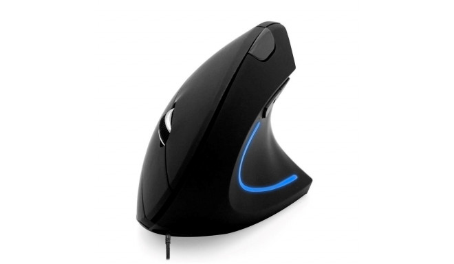 MEDIA-TECH VERTIC MT1122 Wired vertical mouse 6400 DPI Black