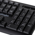 Activejet Wireless keyboard K-3803SW, battery-powered 1x 1.5V AAA BLACK