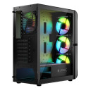 Logic arvutikorpus Portos ARGB Midi USB 3.0, must