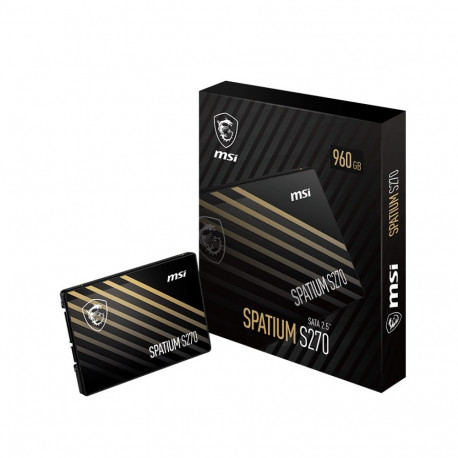 MSI ssd Spatium S270 960GB 2.5" Serial ATA III 3D NAND