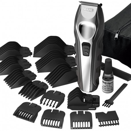 Wahl 09888-1316 beard trimmer AC/Battery 12 2.5 cm Black, Stainless steel