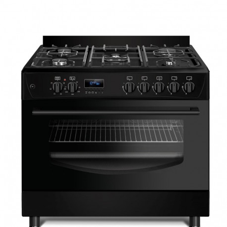 Gas-electric Cooker Ravanson KWGE-K90 Cheff Modern (black)