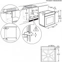 Electrolux integreeritav ahi EOE7C31Z 72L A+, must