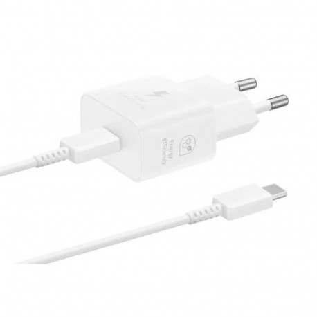 Samsung Travel Charger 25W EP-T2510X PD 3.0 with Type-C to Type-C cable (1m) White EU (EP-T2510XWEGE