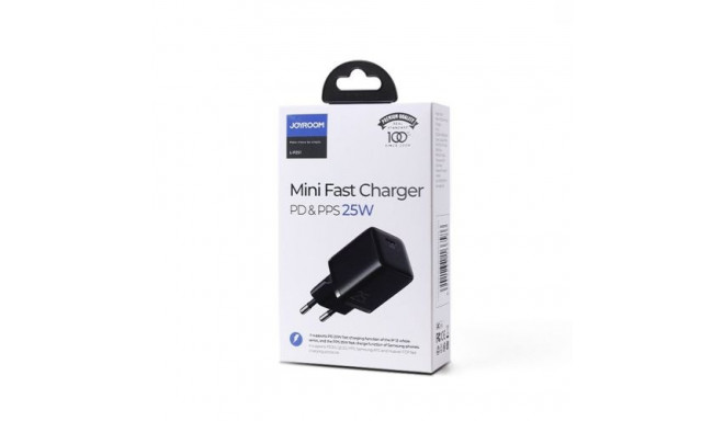 Joyroom Travel Charger Mini Type-C, PPS, PD 25W, Black EU (L-P251)
