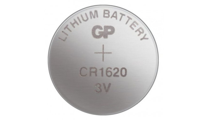 GP Battery (CR1620) Lithium coin, CR1620-7U5 (5 batteries / blister) 3V
