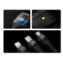 Baseus Universal Flash Series 3-in-1 Fast Charging Data Cable (USB-A to Micro + Lightning + Type-C) 