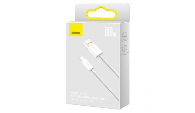 Baseus Type-C Dynamic Series cable 100W, 2m White (CALD000702)