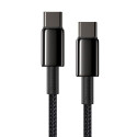 Baseus Type-C - Type-C cable Tungsten Gold Fast charging and data 100W (20V/5A) 2m Black (CATWJ-A01)