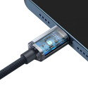 Baseus Type-C - Lightning cable, Crystal Shine Series Fast Charging Data Cable 20W 1.2m Black (CAJY0