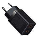 Baseus Travel Charger Super Si Pro mini Fast Charger, C+U, PD 3.0, QC 3.0 30W EU Black (CCSUPP-E01)