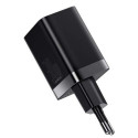 Baseus Travel Charger Super Si Pro mini Fast Charger, C+U, PD 3.0, QC 3.0 30W EU Black (CCSUPP-E01)