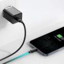 Baseus Travel Charger set Super Si 1C QC (With Simple Wisdom Cable Type-C to Lightning 1m) 20W EU Wh