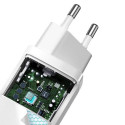 Baseus Travel Charger GaN2 Lite Quick Charger C+U QC 3.0 PD 3.0 65W EU White (CCGAN2L-B02)