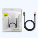 Baseus Network Cable High Speed (CAT7) of RJ45 (round cable) 10 Gbps 1.5m Black (WKJS010201)