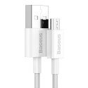 Baseus Micro USB Superior cable, fast charging cable 2A 1m White (CAMYS-02)