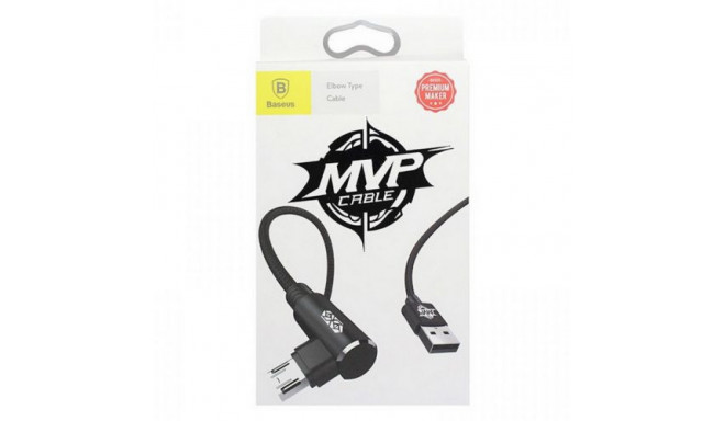 Baseus Micro USB MVP Elbow Type Cable 1.5A 2m Black (CAMMVP-B01)