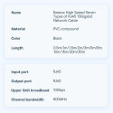 Baseus Network Cable High Speed (CAT7) of RJ45 (round cable) 10 Gbps 1.5m Black (WKJS010201)