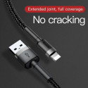 Baseus Lightning Cafule Cable, 2A, 3m Gray/Black (CALKLF-RG1)