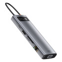 Baseus HUB Metal Gleam Series 9-in-1 Multifunctional (Type-C to 3x USB3.2/PD 100W/VGA Full HD 60Hz/H