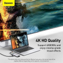 Baseus HUB Metal Gleam Series 8-in-1 Multifunctional (Type-C to PD/4K HD/USB3.0) Docking Station Gra