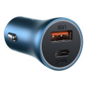 Baseus Car Charger Golden Contactor Pro Fast Type C / USB 40W, PD 3.0, QC 4.0+ SCP, FCP, AFC, Blue (