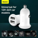 Baseus Car Charger Grain Pro Dual USB 4.8A White (CCALLP-02)