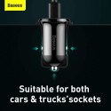 Baseus Car Charger Grain Pro Dual USB 4.8A Black (CCALLP-01)