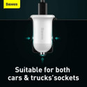 Baseus Car Charger Grain Pro Dual USB 4.8A White (CCALLP-02)