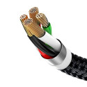 Baseus Cable Three Primary Colors Light/Type-C/Micro Nylon Braid 3.5A 1.2m Black (CAMLT-BSY01)