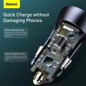 Baseus Car Charger Golden Contactor Pro Dual Quick Charger U+C, PD 3.0, QC 4+, SCP FCP AFC (with USB