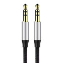 Baseus Audio Yiven M30 Cable 1.5M Silver/Black (CAM30-CS1)