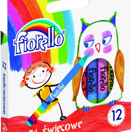 Жирный мел FIORELLO 12 цветов