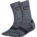 VALLERRET MERINO WOOL CREW SOCK - GREY WINTER (SIZE 36-40)