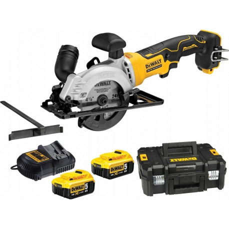 DEWALT.CIRCULAR SAW. 18V DCS571P2 115mm 2x5.0Ah TSTAK