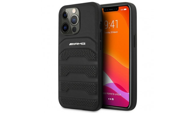 AMG Debossed Lines - Etui iPhone 14 Pro Max (czarny)