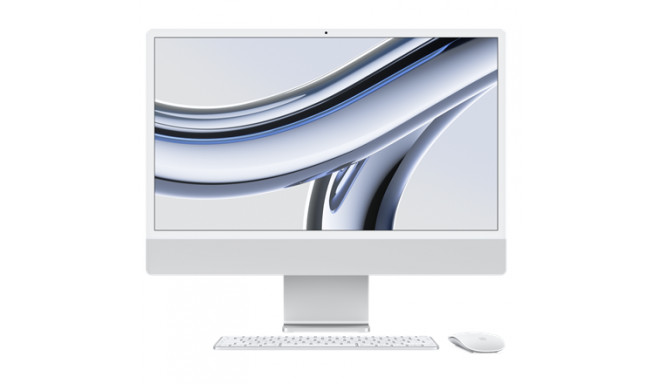 iMac 24” 4.5K Retina, Apple M3 8C CPU, 10C GPU/8GB/256GB SSD/Silver/RUS