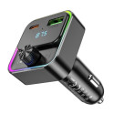 HOCO car charger Bravery PD30W QC3.0 + transmitter FM Bluetooth E81 black