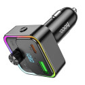 HOCO car charger Bravery PD30W QC3.0 + transmitter FM Bluetooth E81 black