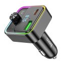 HOCO car charger Bravery PD30W QC3.0 + transmitter FM Bluetooth E81 black