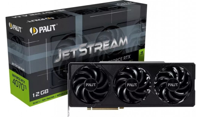 Palit videokaart GeForce RTX 4070 Ti JetStream 12GB GDDR6X (NED407T019K9-1043J)