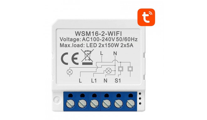 Smart Switch Module WiFi Avatto WSM16-W2 TUYA