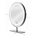 Humanas HS-HM Scarlet makeup mirror with LED lighting - black