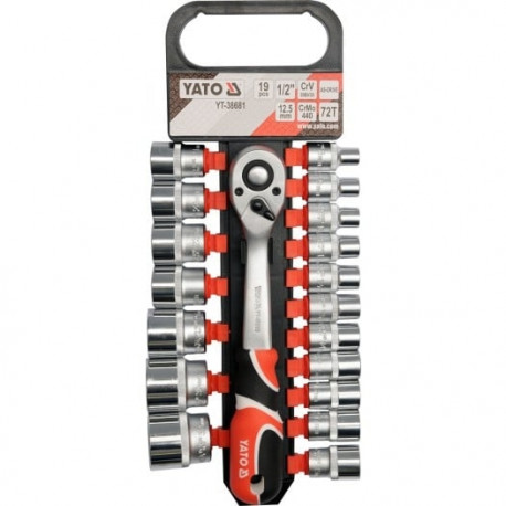 YT.SET OF KEYS 1/2" 19-osaline komplekt XS