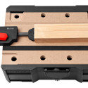 Horizontal pull‑down clamp