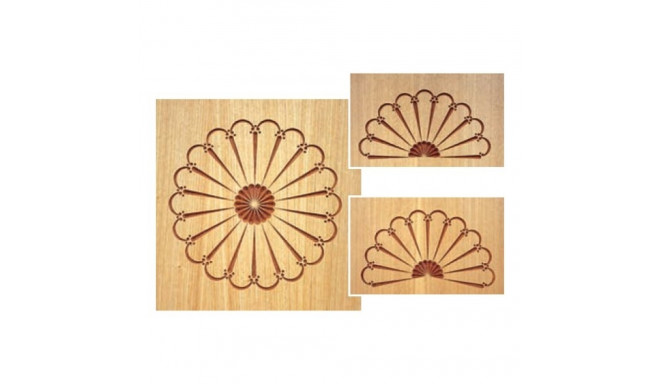 CARVER šabloon ROSETTE LARGE SPANISH FAN