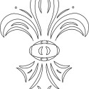 CARVER TEMPLATE FLEUR-DE-LYS